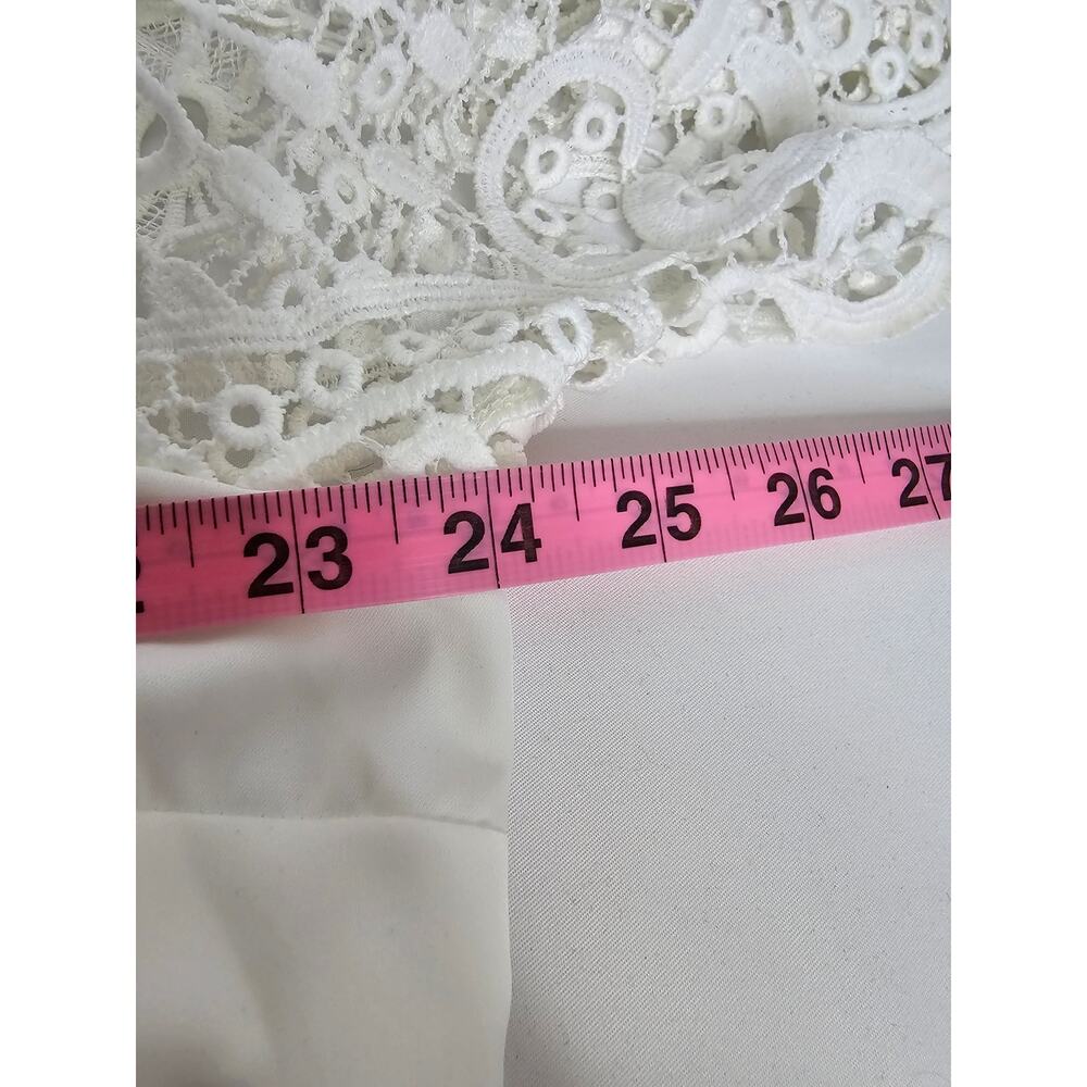 Shein Curve 1X Crochet Lace‎ Romantic Coquette Boho Top - Picture 6 of 8